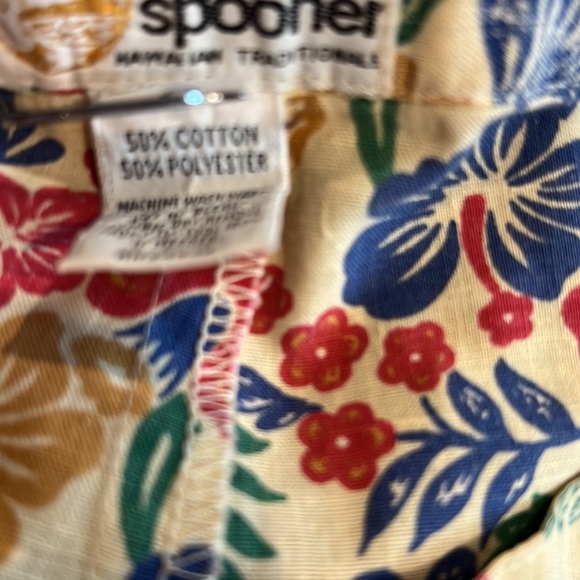 🔹 Vintage Reyn Spooner Hawaiian Traditional Long Shorts with Belt - Picture 4 of 5